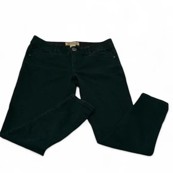 Democracy AB Technology Dark Green Skinny Jeans With Elastic Band on Waist - Picture 14 of 14